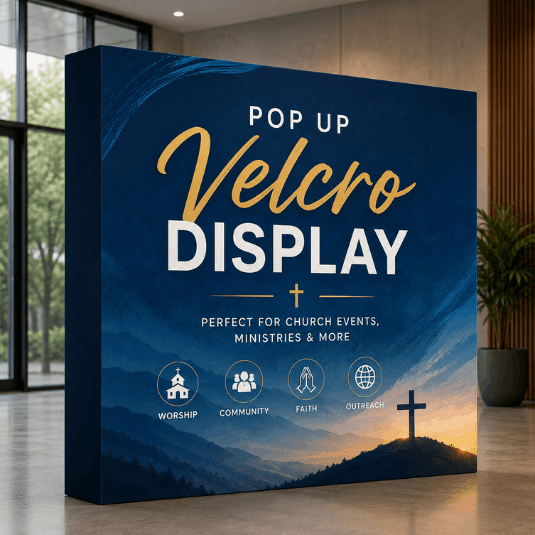 Pop Up Velcro Display