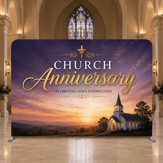 Church Anniversary Backdrop