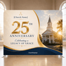 Church Anniversary Backdrop – Model 2 – Straight Tension
