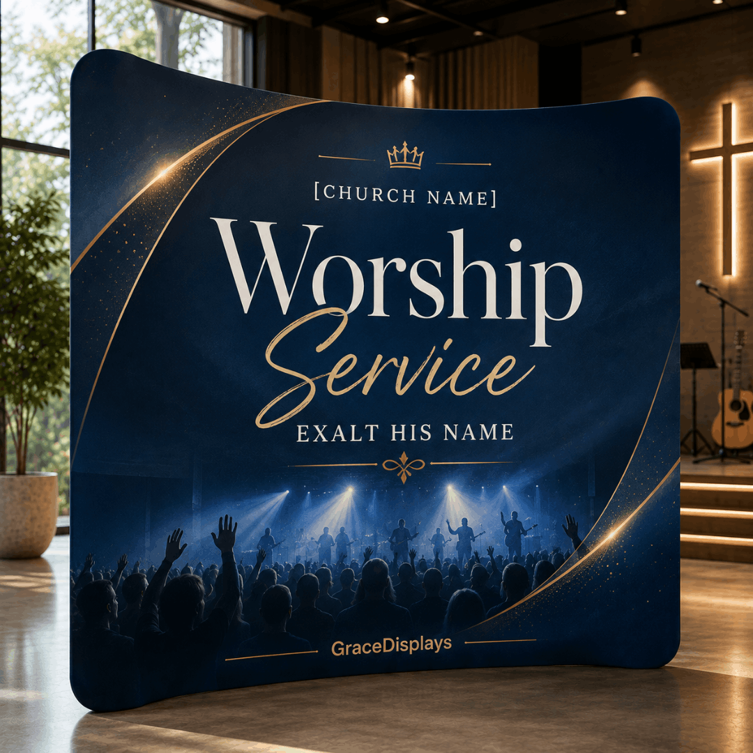 Church Backdrop – Curved Media Wall