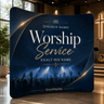 Church Backdrop – Curved Media Wall