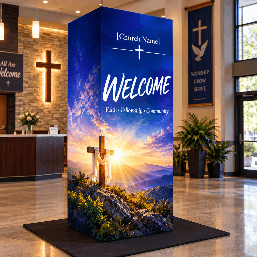 Church Modular EZ Cubic Fabric Tower Display