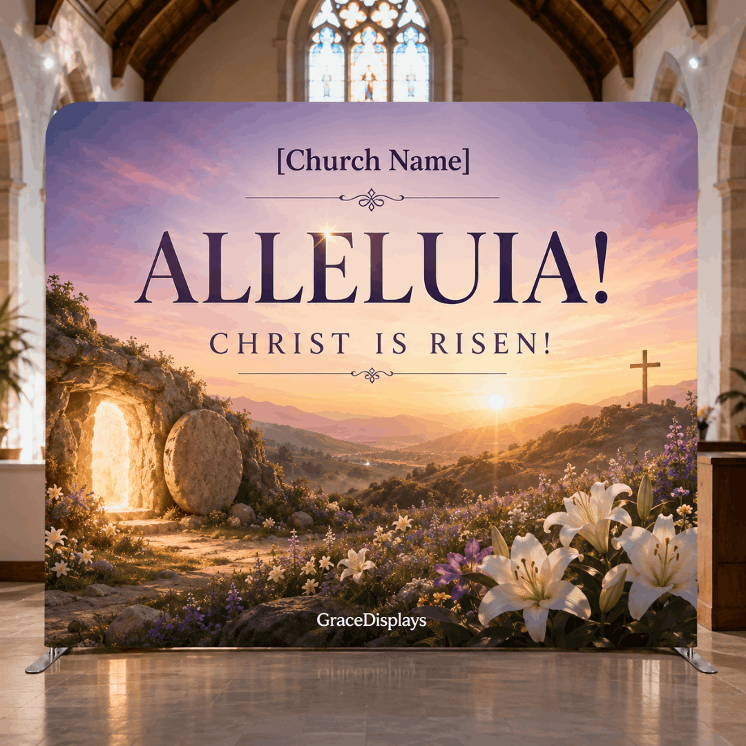 Easter Backdrop – Model 3 – Straight Tension