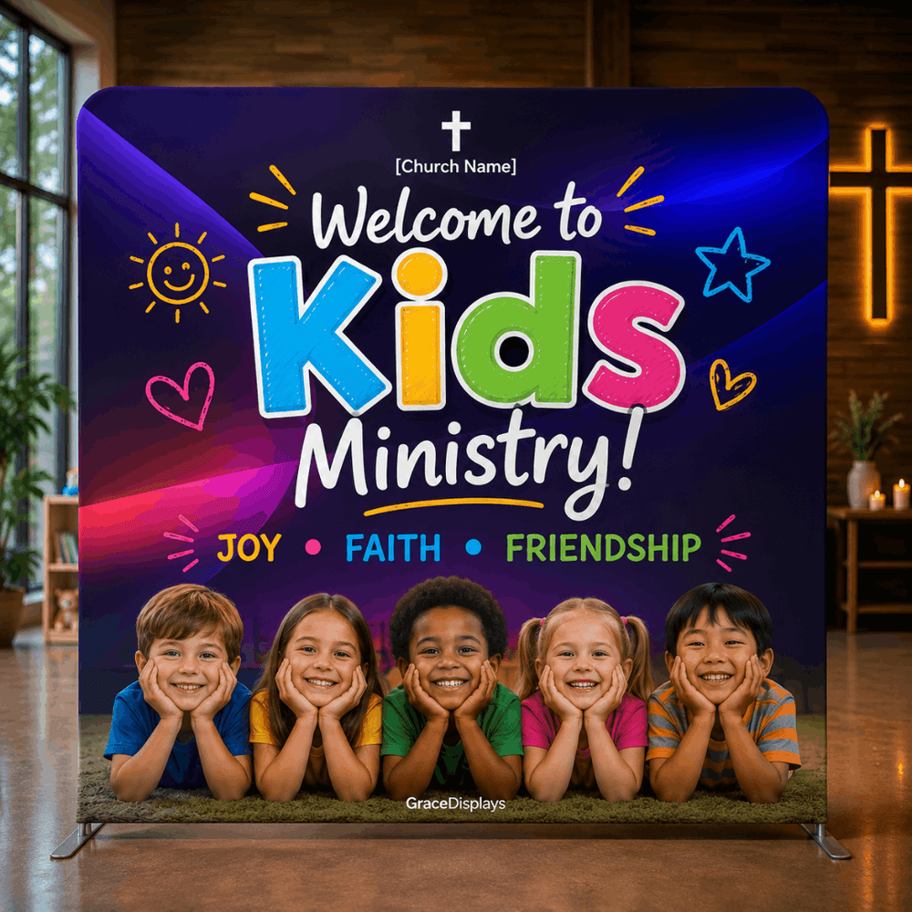 Kids Worship Backdrop