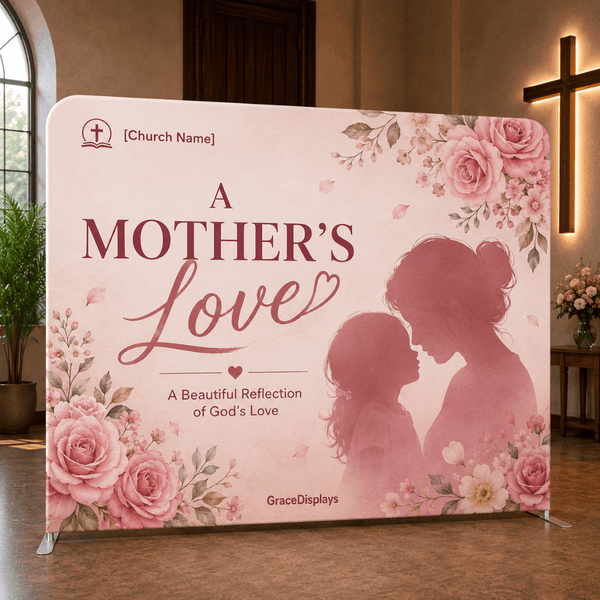 Mother’s Day Backdrop – Model 4 – Straight Tension