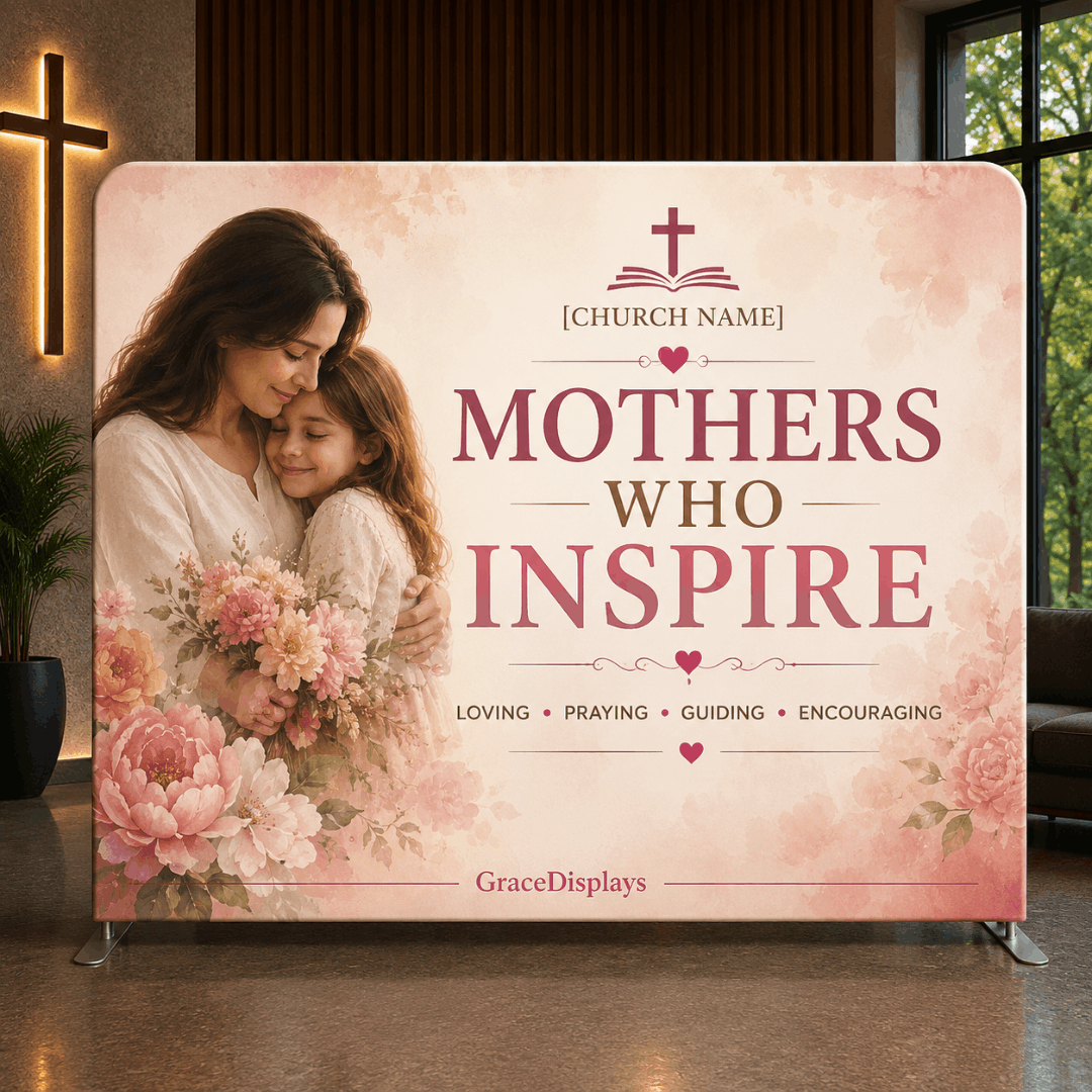 Mothers Day Fabric Backdrop
