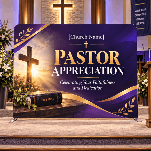 Pastor Appreciation Straight Tension Backdrop