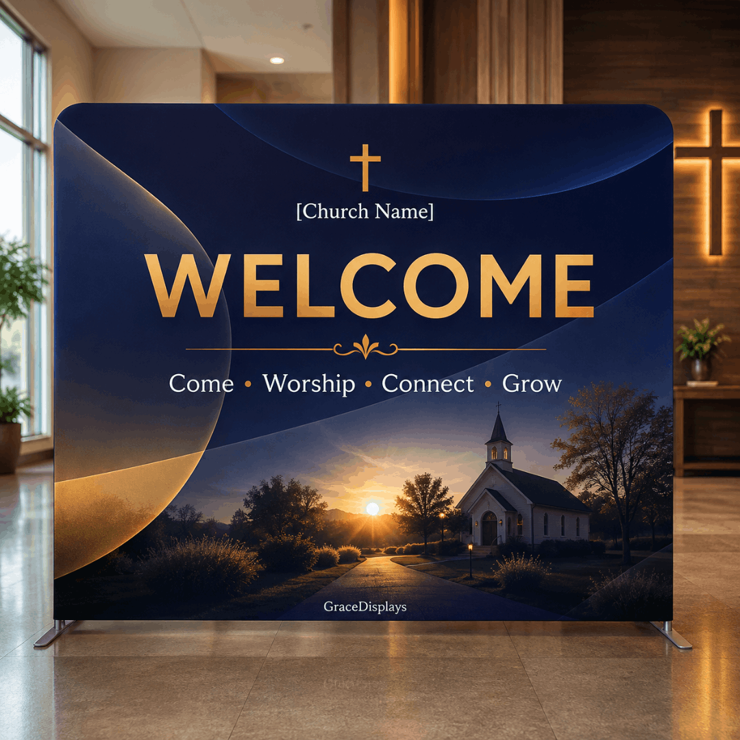 Welcome Backdrop Display