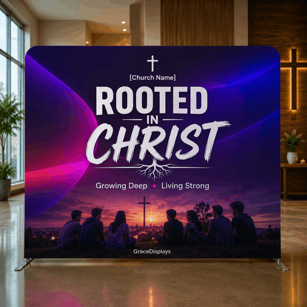 Youth Ministry Backdrop – Model 2 – Straight Tension
