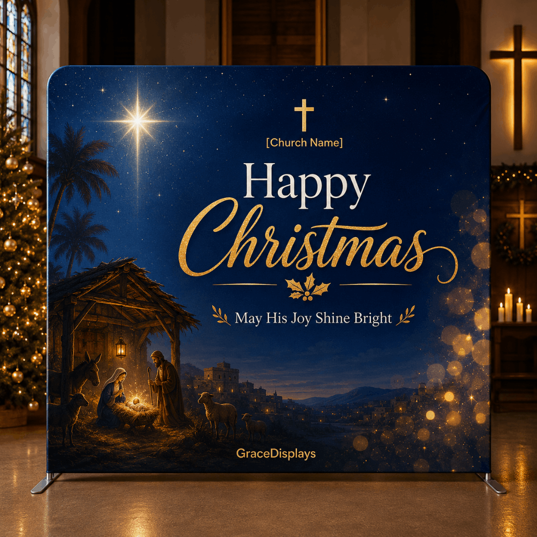 Church Christmas Backdrop
