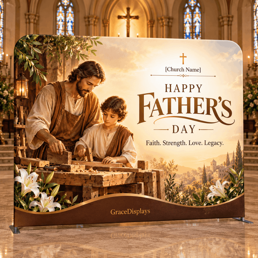Church Father's Day Backdrop – Straight Tension