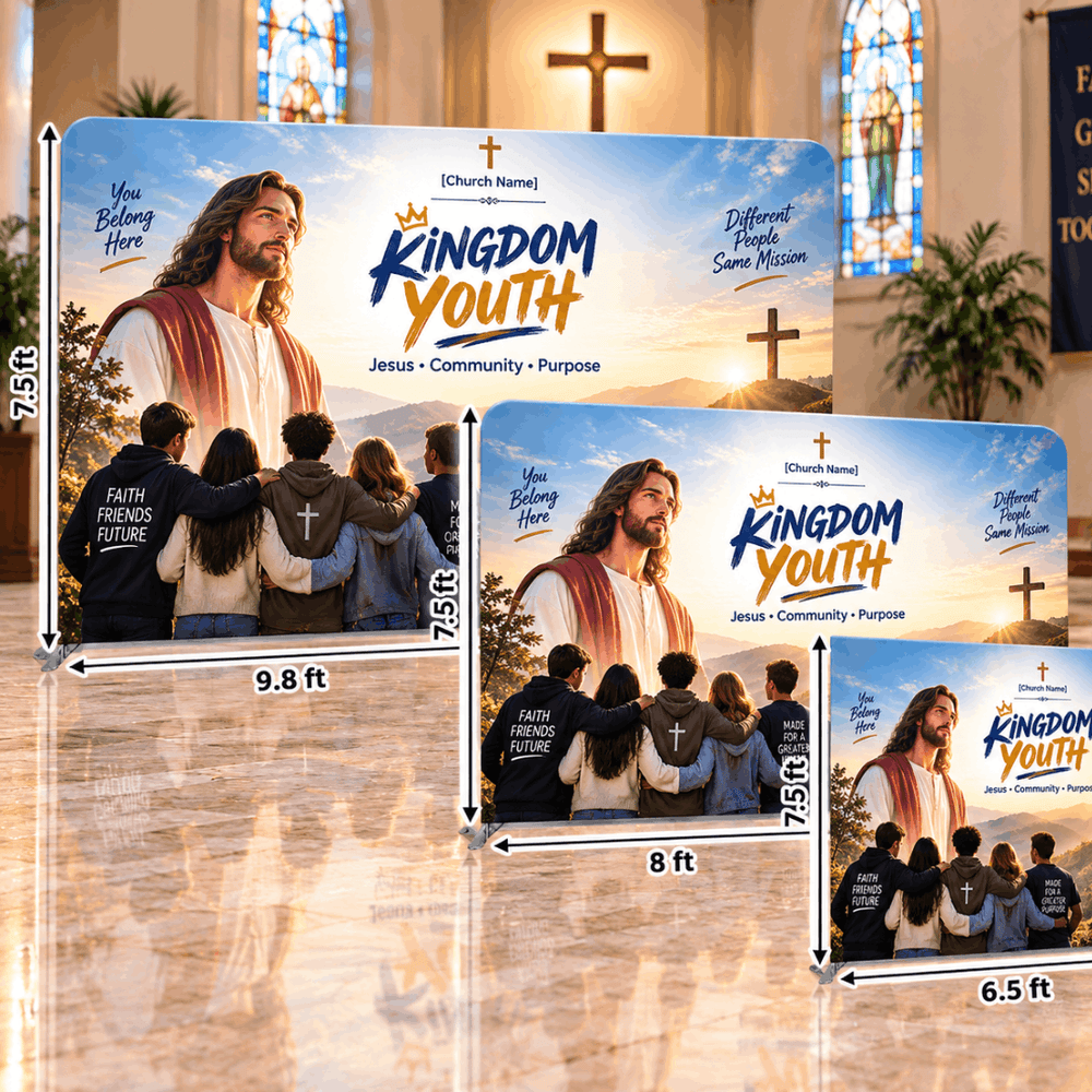 Church Youth Backdrop – Straight Tension