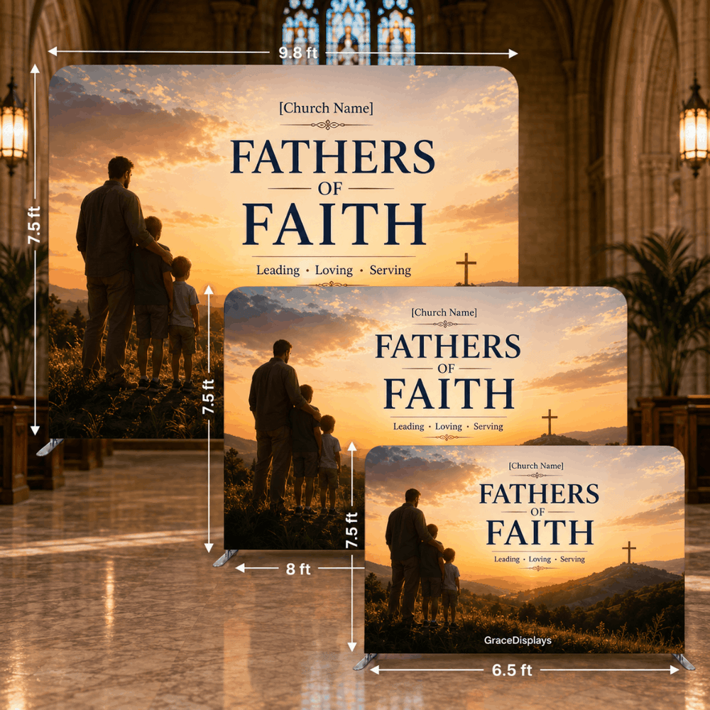 Father's Day Backdrop – Model 3 – Straight Tension