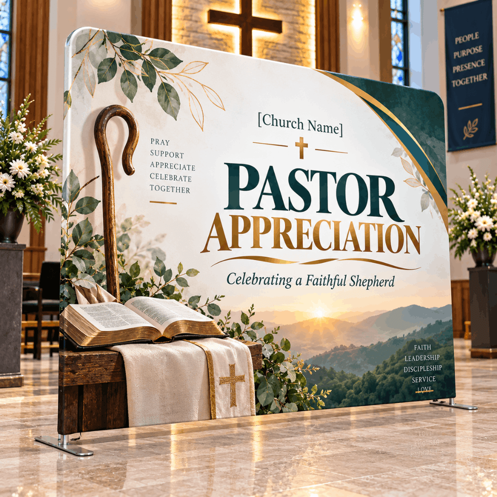 Pastor Appreciation Straight Tension Backdrop