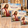 Welcome Backdrop – Model 1 – Straight Tension