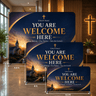 Welcome Backdrop – Model 4 – Straight Tension