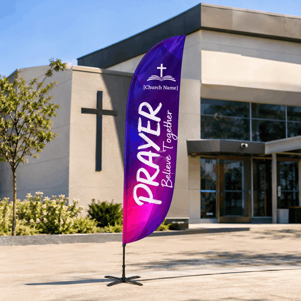 Prayer Feather Flag
