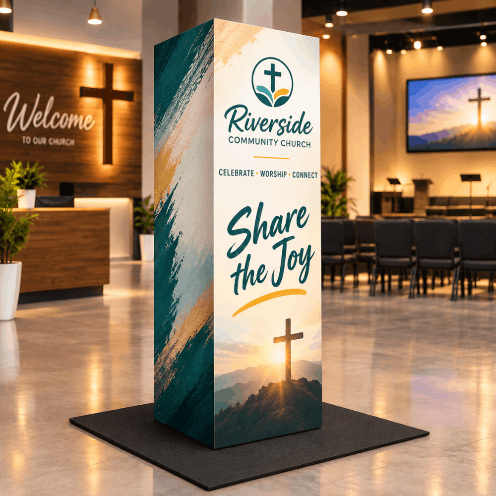 Church Modular EZ Cubic Fabric Tower Display