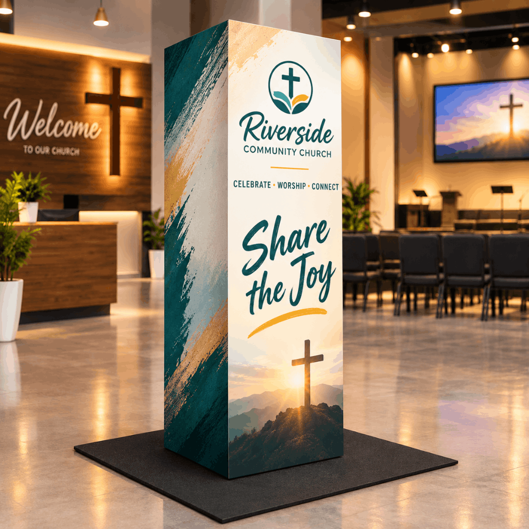 Church Modular EZ Cubic Fabric Tower Display