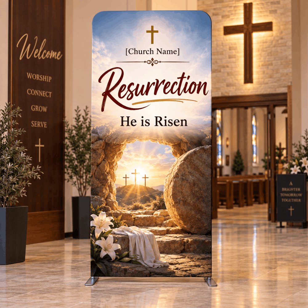 Church Portable Exhibit Display – 7.5ft Height