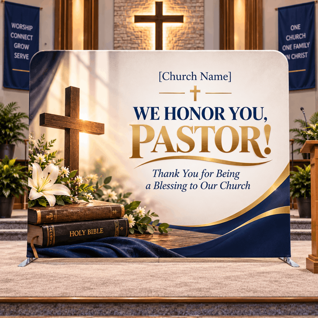 Pastor Appreciation Straight Tension Backdrop