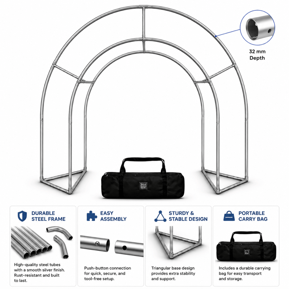 3D Triangular Prism Entrance Arch Display