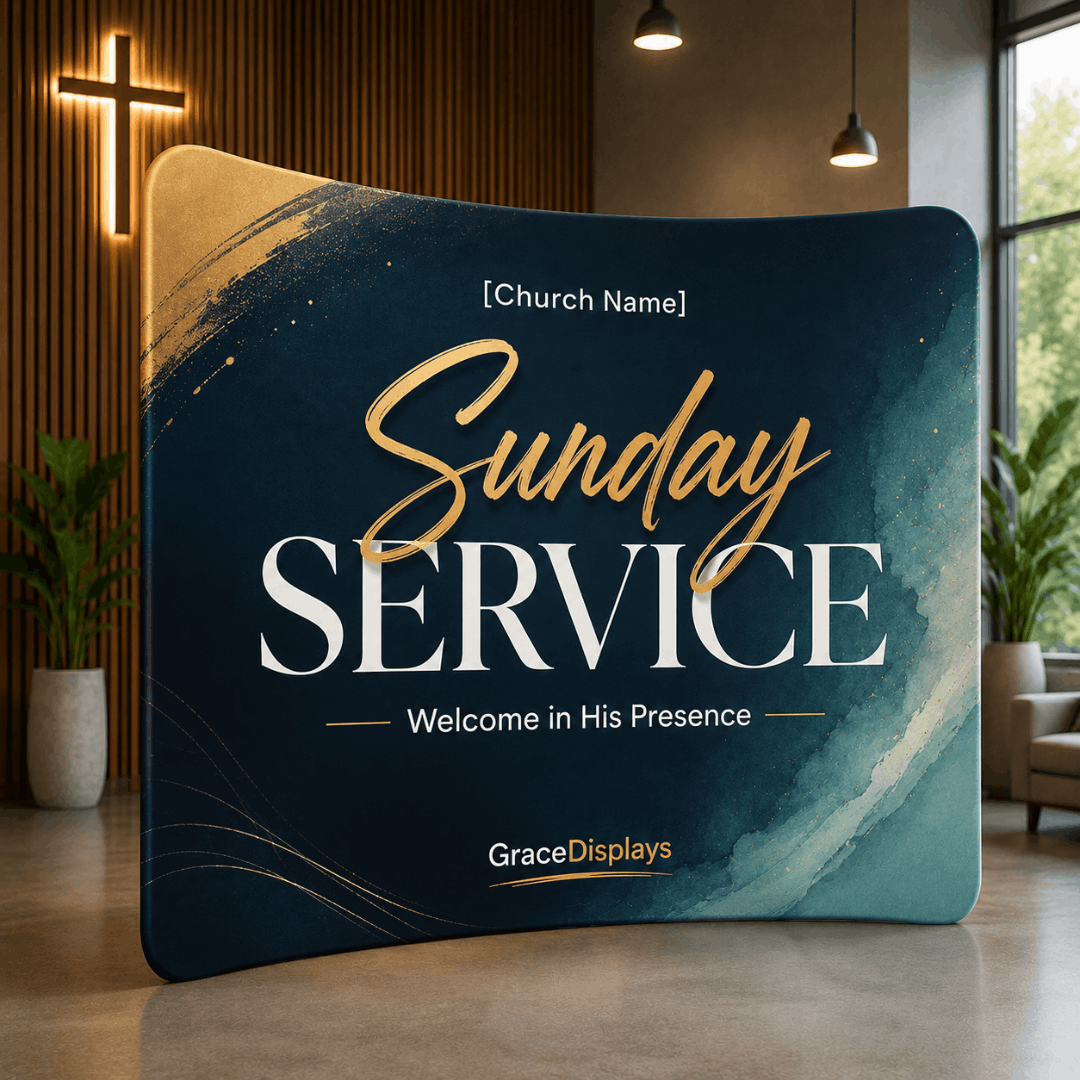 Church Backdrop – Curved Media Wall