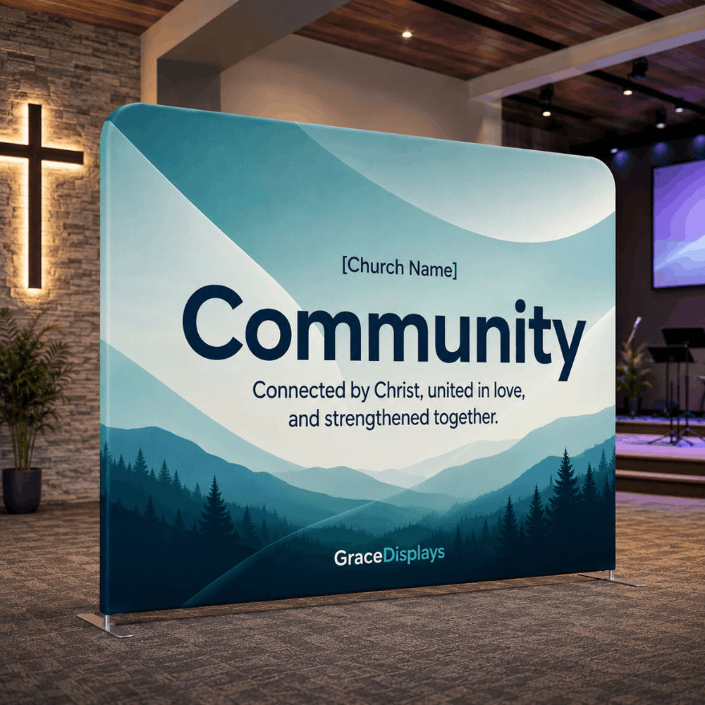 Church Backdrop – Straight Tension Fabric