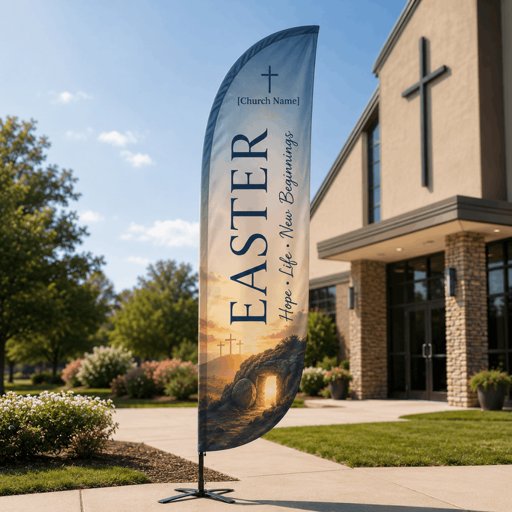 Easter Feather Flag