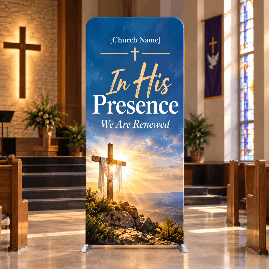 Church Portable Exhibit Display – 7.5ft Height