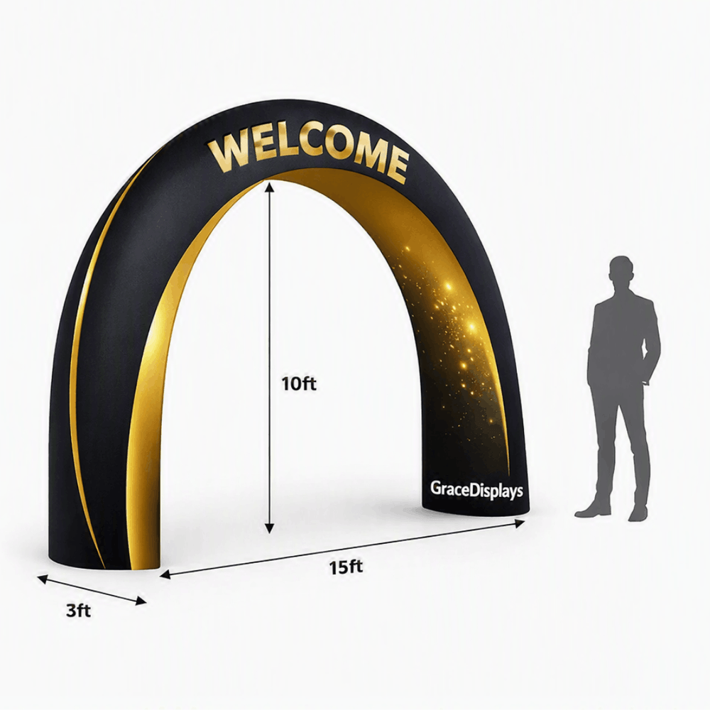 3D Triangular Prism Entrance Arch Display