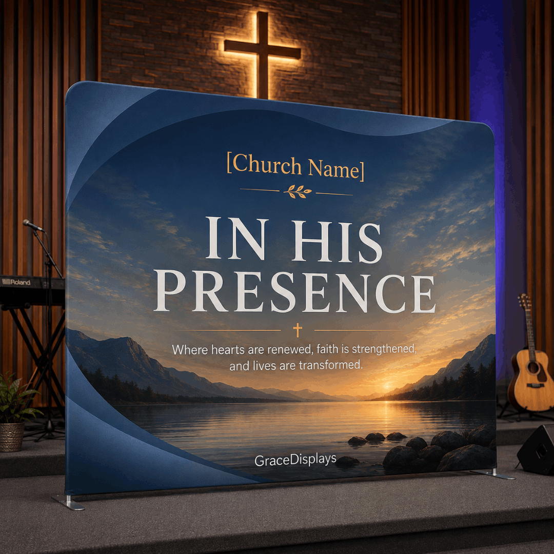 Church Backdrop – Straight Tension Fabric