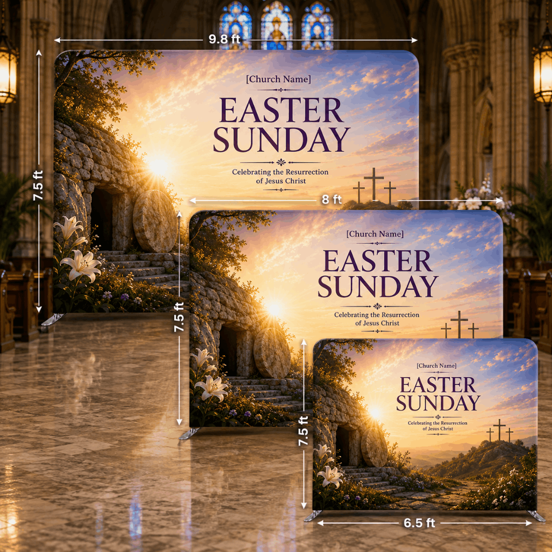 Easter Backdrop – Model 2 – Straight Tension