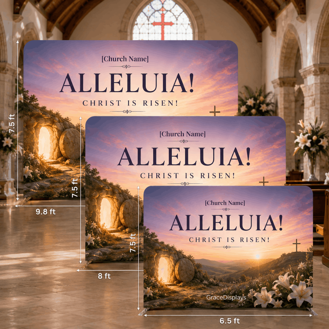 Easter Backdrop – Model 3 – Straight Tension