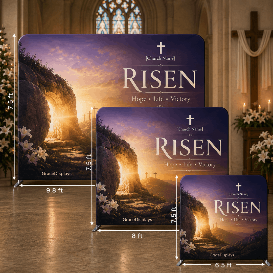 Easter Backdrop – Model 4 – Straight Tension