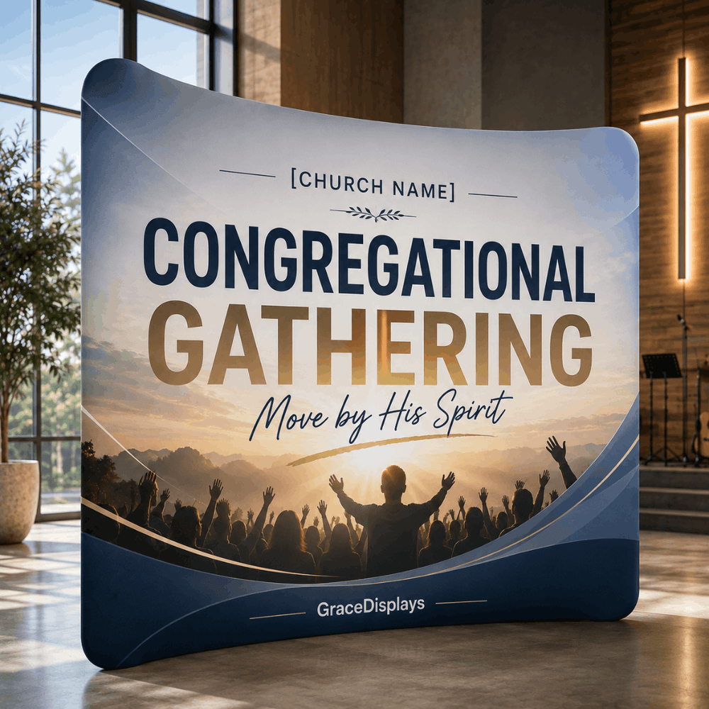 Church Backdrop – Curved Media Wall