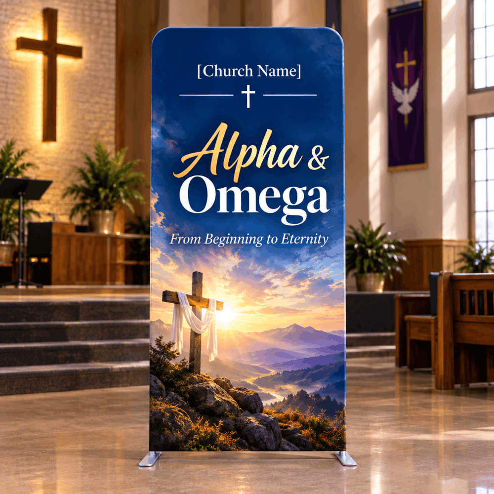 Church Portable Exhibit Display – 7.5ft Height