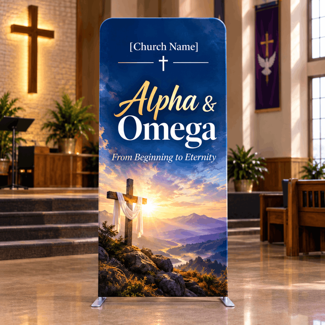 Church Portable Exhibit Display – 7.5ft Height