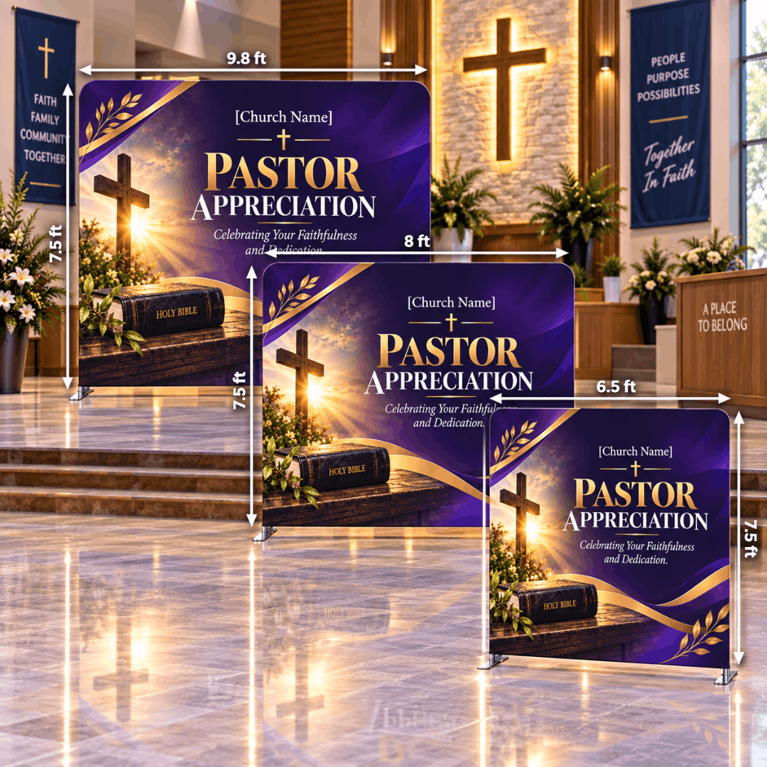 Pastor Appreciation Straight Tension Backdrop