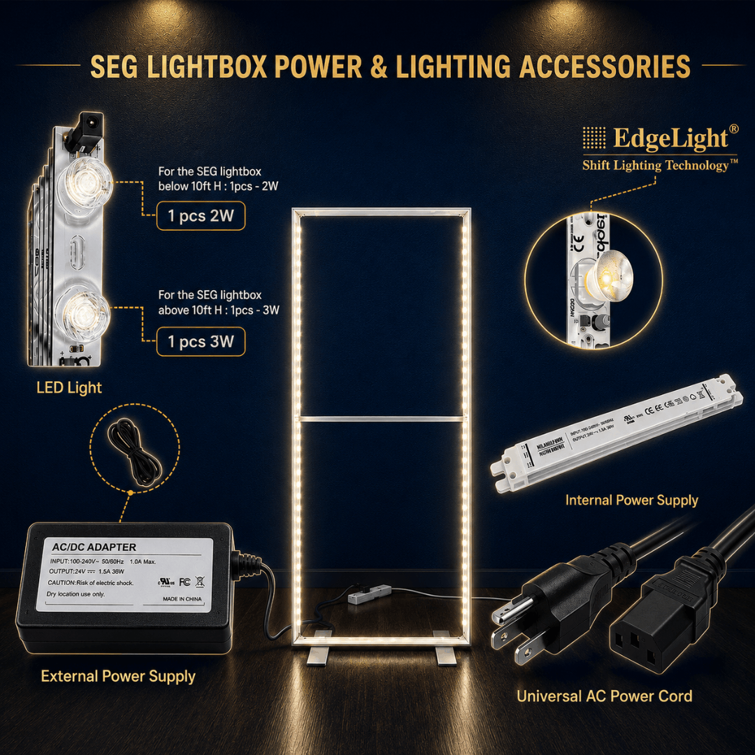 Backlit SEG Fabric Display Frame – 3.15 Inch Depth
