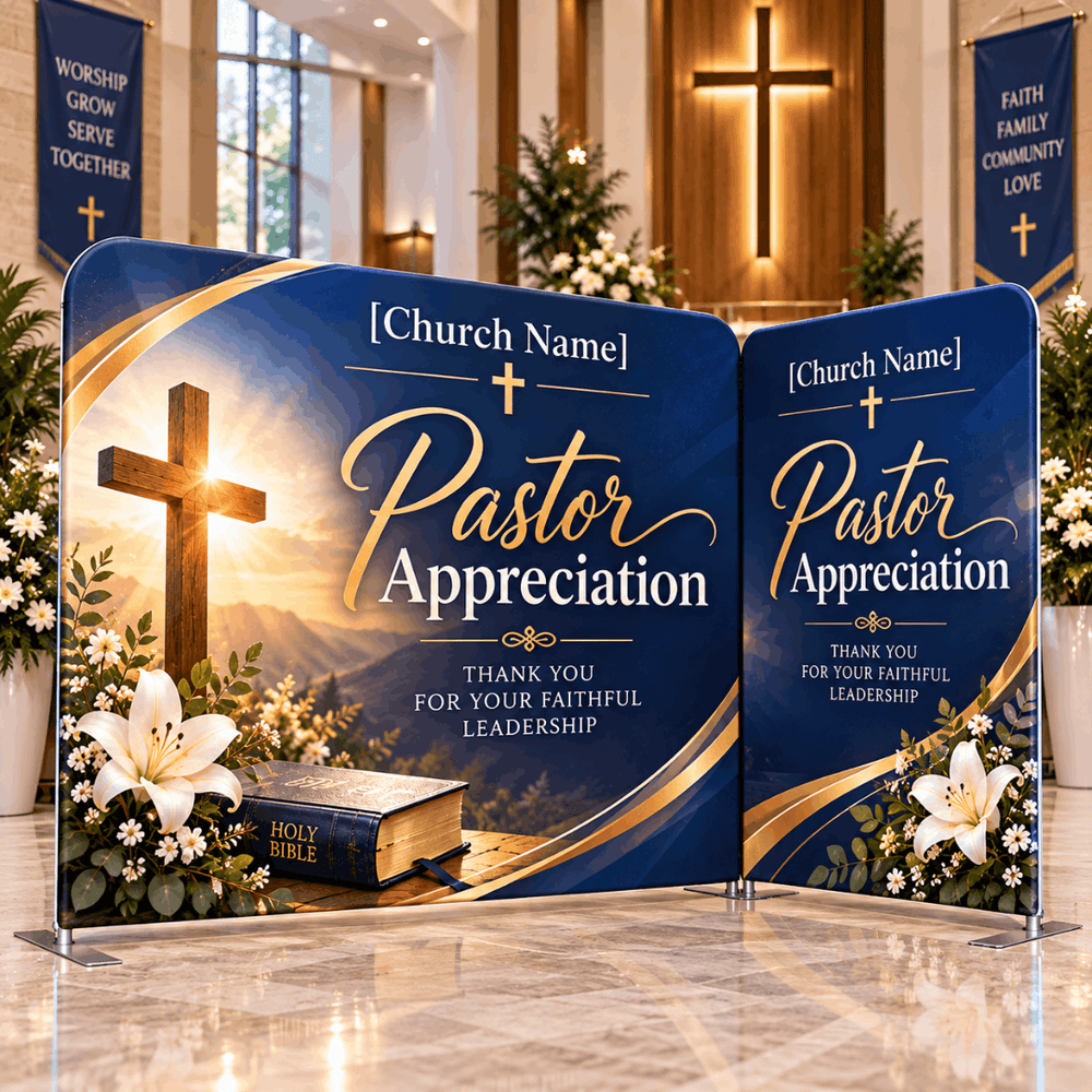 Pastor Appreciation Straight Tension Backdrop