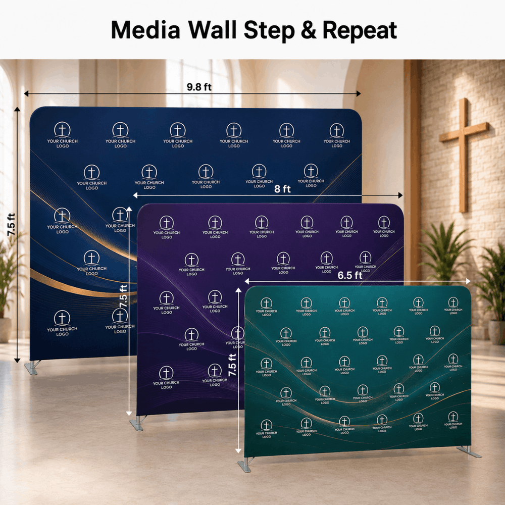 Tension Fabric Step and Repeat Display Wall