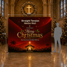 Christmas Backdrop – Model 1 – Straight Tension