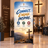 Church Portable Exhibit Display – 7.5ft Height