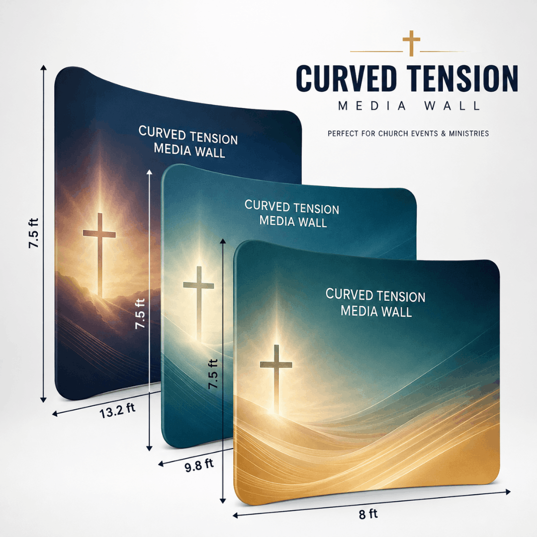 Curved Media Wall Size