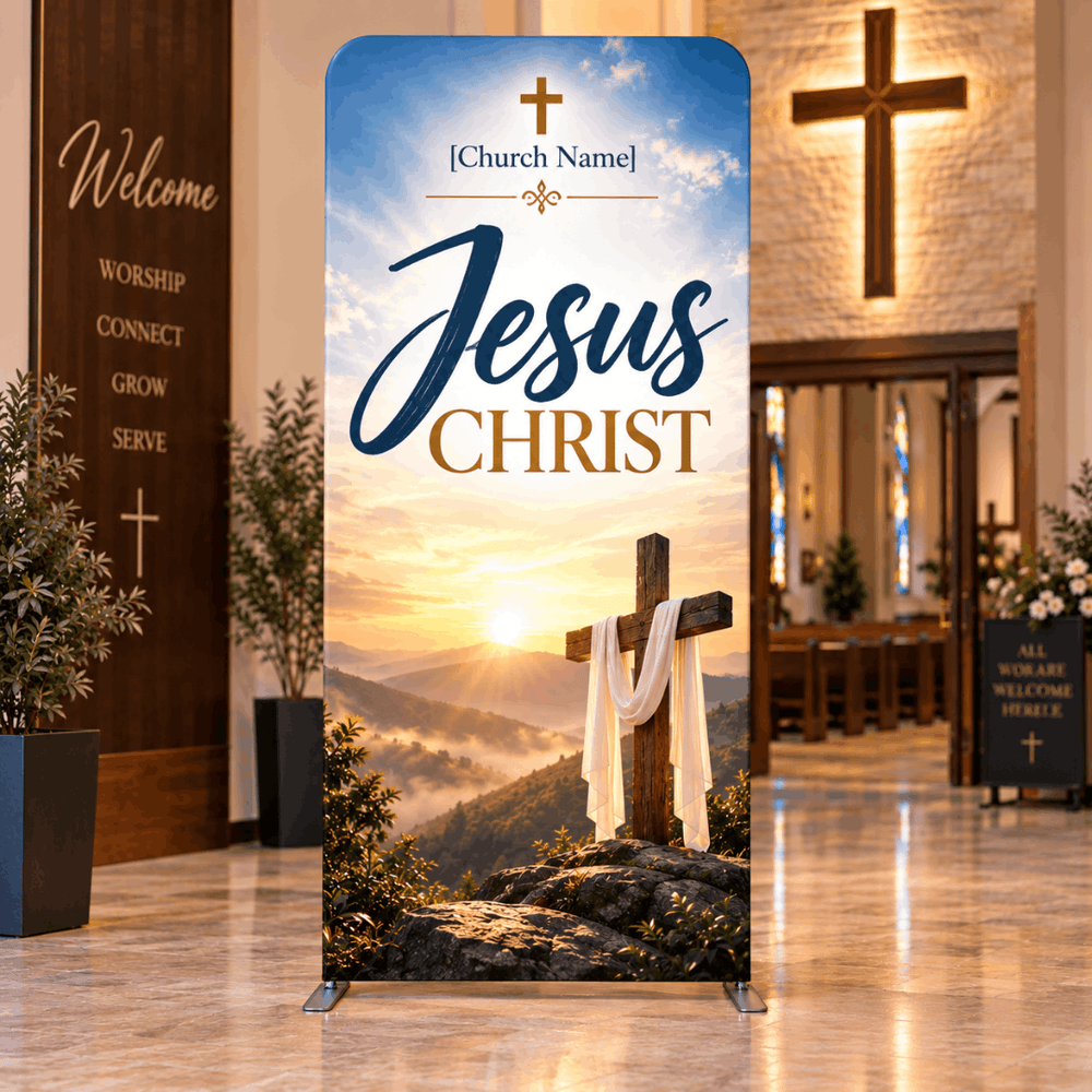 Church Portable Exhibit Display – 7.5ft Height