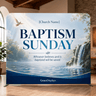 Church Baptism Backdrop