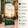 Church Portable Exhibit Display – 7.5ft Height