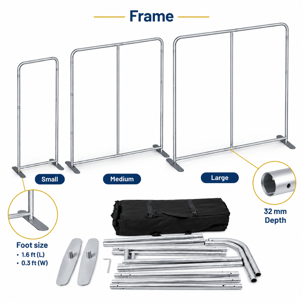 Church Portable Exhibit Display – 7.5ft Height