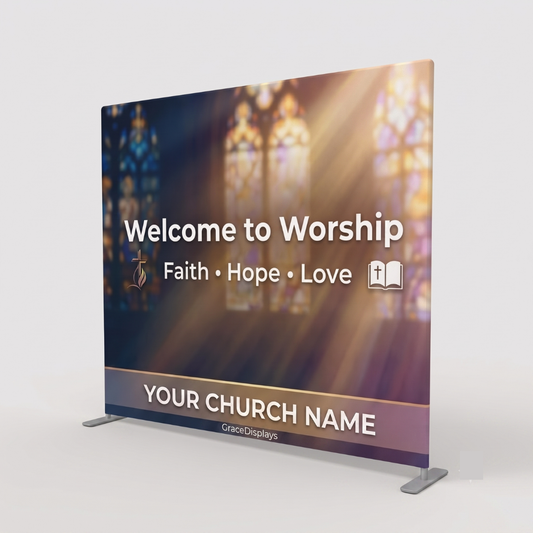 Straight Tension Fabric Backdrop Display